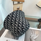 Dior monogram bucket hat in black and blue — product view 2