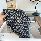 Dior monogram bucket hat in black and blue — product view 4
