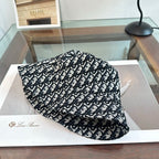 Dior monogram bucket hat in black and blue — product view 5