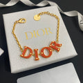 Dior Orange Letter Adjustable Bracelet – Luxury Jewelry – product image 1