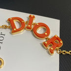 Dior Orange Letter Adjustable Bracelet – Luxury Jewelry – product image 3