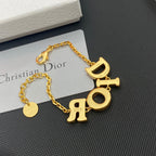 Dior Orange Letter Adjustable Bracelet – Luxury Jewelry – product image 5