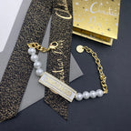 Dior Pearl Chain Stitching Bracelet – Luxury Jewelry – product image 1