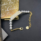 Dior Pearl Chain Stitching Bracelet – Luxury Jewelry – product image 2