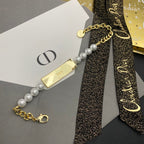 Dior Pearl Chain Stitching Bracelet – Luxury Jewelry – product image 5