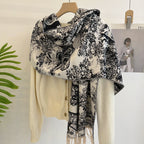 Dior Premium Woven Animal Print Retro Scarf for Women – product image 10