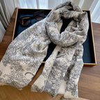 Dior Premium Woven Animal Print Retro Scarf for Women – product image 11