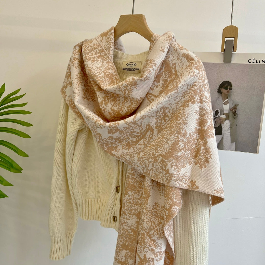 Dior Premium Woven Animal Print Retro Scarf for Women – product image 15