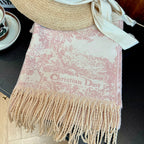 Dior Premium Woven Animal Print Retro Scarf for Women – product image 18