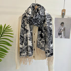 Dior Premium Woven Animal Print Retro Scarf for Women – product image 9