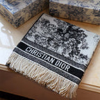 Dior Premium Woven Classic landscape painting pattern scarf for Women – product image 2