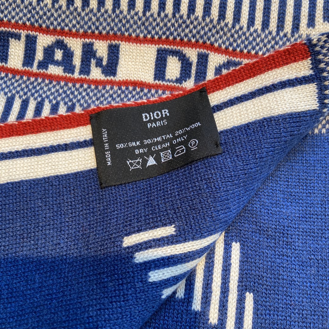 Dior Premium Woven Lucky Star Series Jacquard Knit Scarf for Women – product image 12