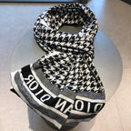 Dior Premium Woven New 2 Colors Houndstooth Scarf for Women – product image 10