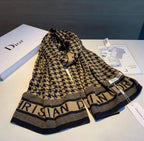Dior Premium Woven New 2 Colors Houndstooth Scarf for Women – product image 11