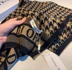 Dior Premium Woven New 2 Colors Houndstooth Scarf for Women – product image 12