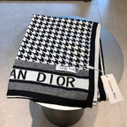 Dior Premium Woven New 2 Colors Houndstooth Scarf for Women – product image 3