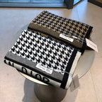 Dior Premium Woven New 2 Colors Houndstooth Scarf for Women – product image 8