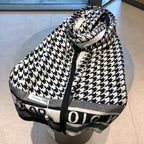 Dior Premium Woven New 2 Colors Houndstooth Scarf for Women – product image 9