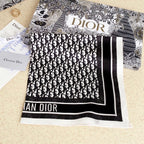 Dior Retro Embossed Square Silk Scarf for Women – product image 12