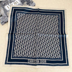 Dior Retro Embossed Square Silk Scarf for Women – product image 2