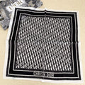 Dior Retro Embossed Square Silk Scarf for Women – product image 4