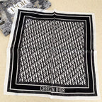 Dior Retro Embossed Square Silk Scarf for Women – product image 4