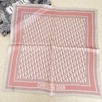 Dior Retro Embossed Square Silk Scarf for Women – product image 6