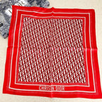 Dior Retro Embossed Square Silk Scarf for Women – product image 7