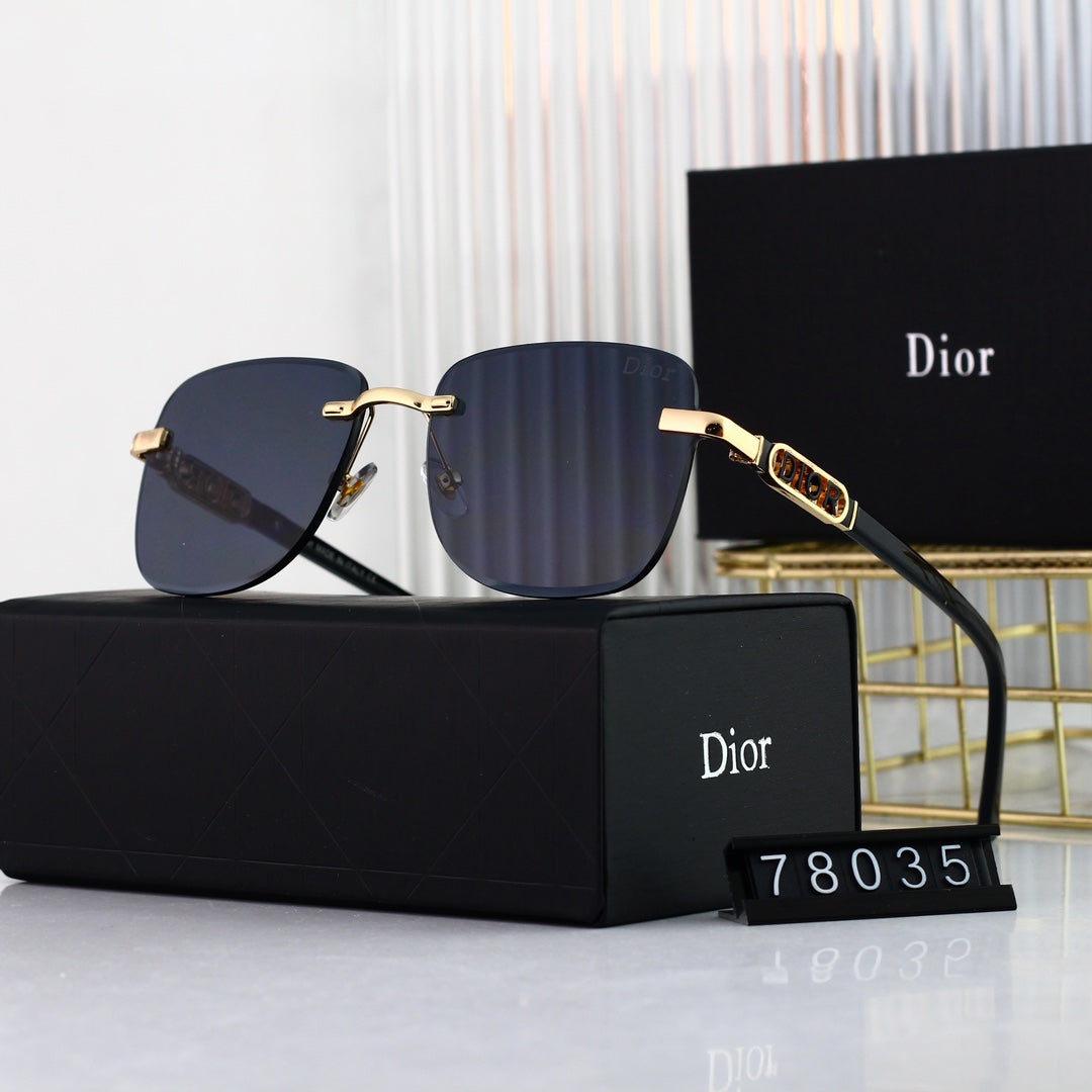Dior Shield Rimless Metal Polarized Sunglasses for Unisex – product image 1