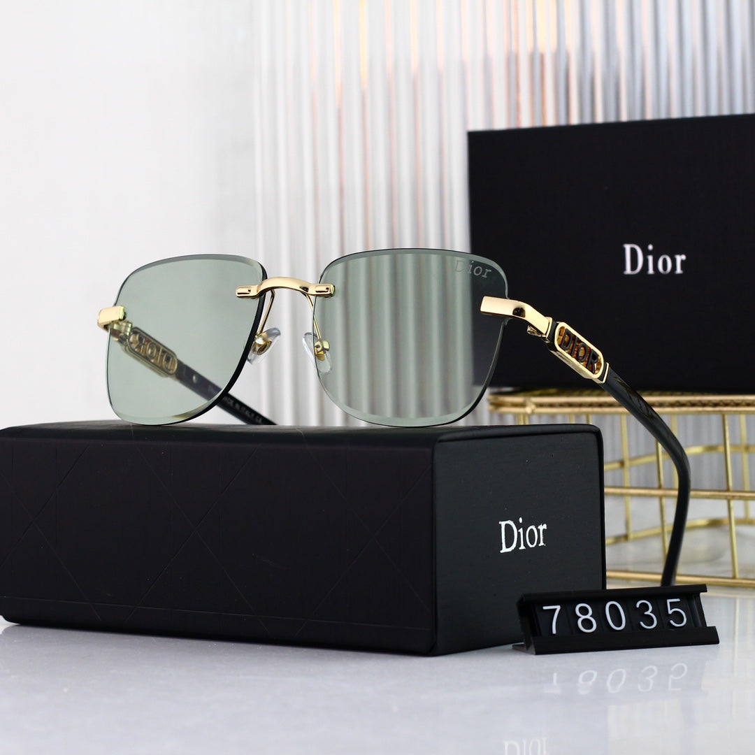 Dior Shield Rimless Metal Polarized Sunglasses for Unisex – product image 3