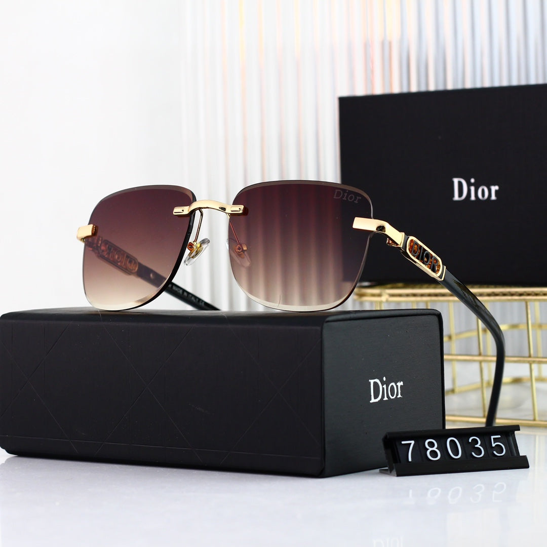 Dior Shield Rimless Metal Polarized Sunglasses for Unisex – product image 4