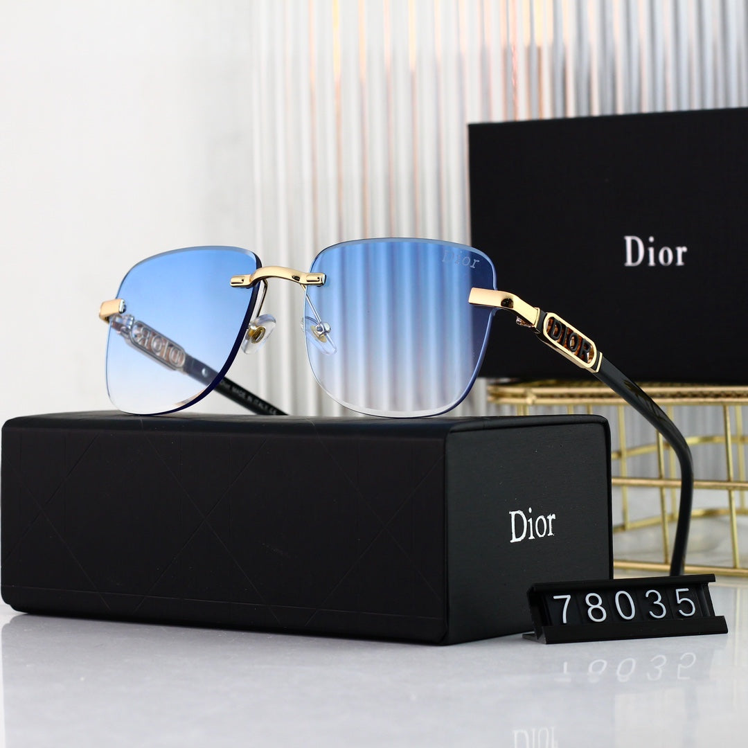 Dior Shield Rimless Metal Polarized Sunglasses for Unisex – product image 6