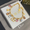 Dior Simple Colored Crystal Pendant Bracelet – Luxury Jewelry – product image 1