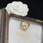 Dior Simple Letter Open Ring – Luxury Designer Jewelry – product image 4