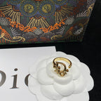Dior Simple Letter Open Ring – Luxury Designer Jewelry – product image 5