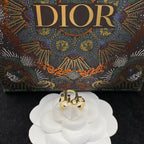 Dior Simple Letter Open Ring – Luxury Designer Jewelry – product image 6
