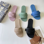 Dior Solid Color Velcro Slippers – slippers product image 12