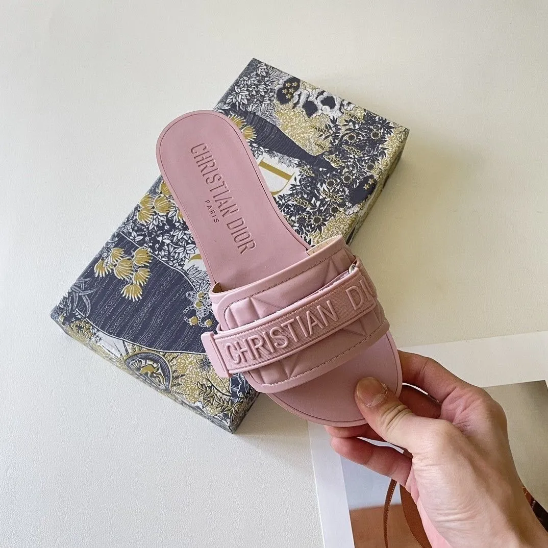 Dior Solid Color Velcro Slippers – slippers product image 13