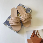 Dior Solid Color Velcro Slippers – slippers product image 9