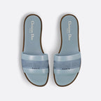 Dior Solid Colors Calfskin and Embroidered Cotton Slippers – slippers product image 19