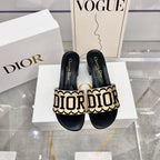 Dior Straw Embroidery Heeled Sandals – sandals product image 10