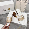 Dior Straw Embroidery Heeled Sandals – sandals product image 2