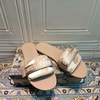 Dior Velcro Embossed Flat Slippers – slippers product image 4