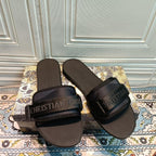 Dior Velcro Embossed Flat Slippers – slippers product image 6