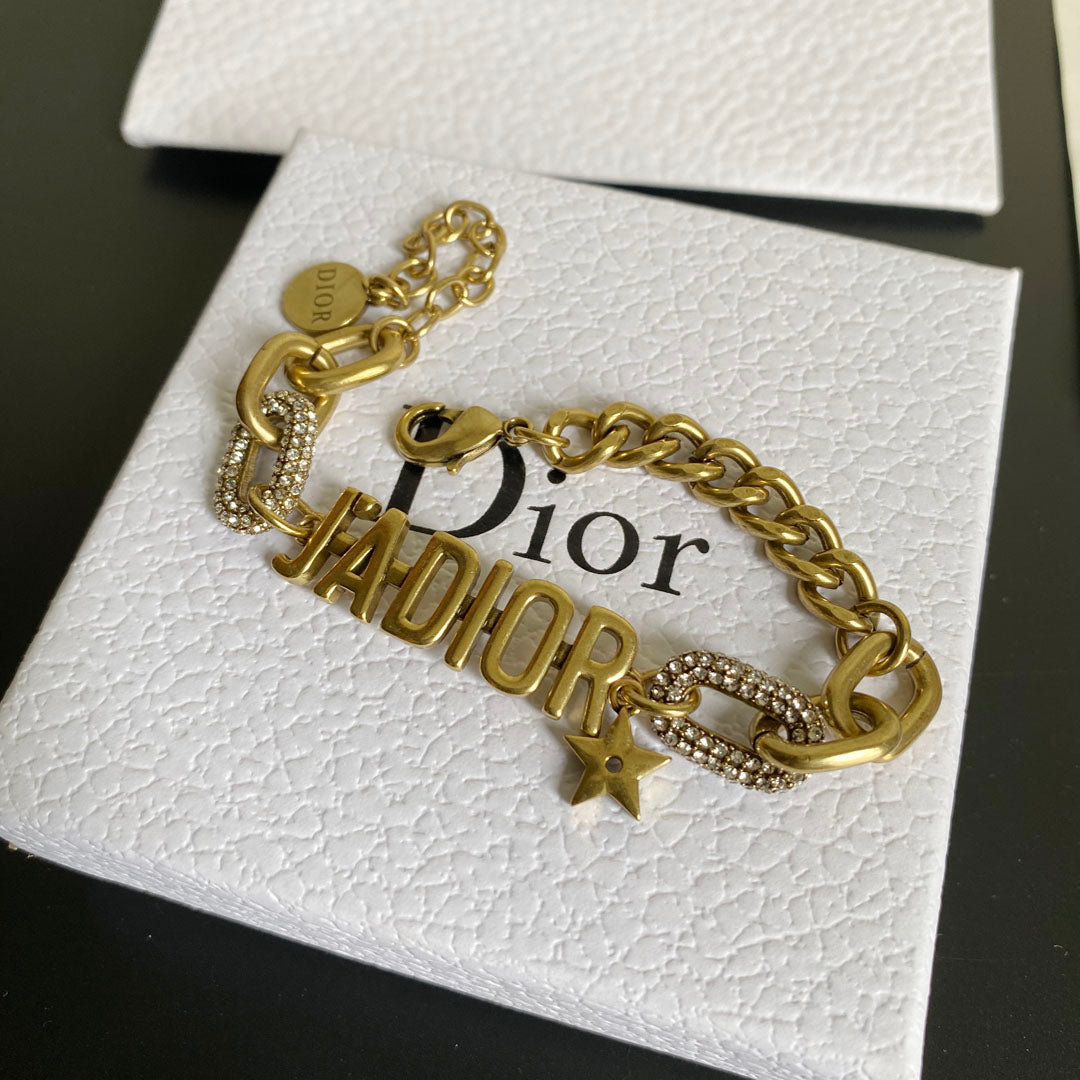 Dior Vintage Star Letter Bracelet – Luxury Jewelry – product image 3