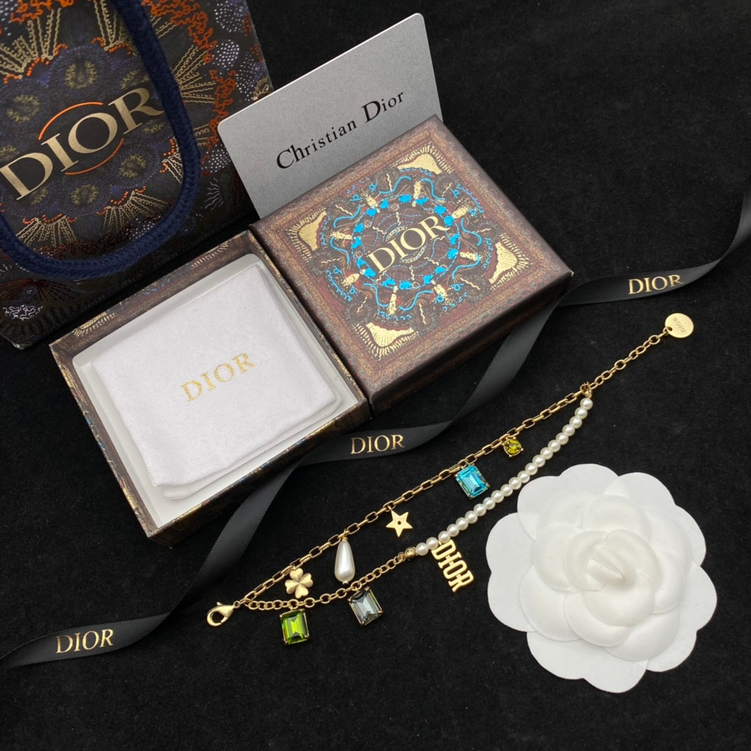 Dior Vintage Star Pearl Crystal Bracelet – Luxury Jewelry – product image 3