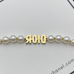 Dior Zircon Alphabet Pearl Bracelet – Luxury Jewelry – product image 3