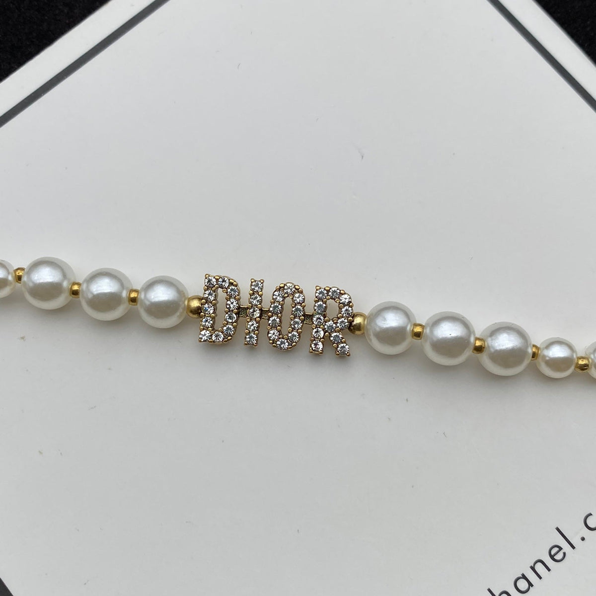 Dior Zircon Alphabet Pearl Bracelet – Luxury Jewelry – product image 6