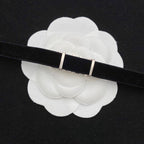 Dior Zircon Letter Velvet Choker Necklace – Luxury Designer Jewelry – product image 5