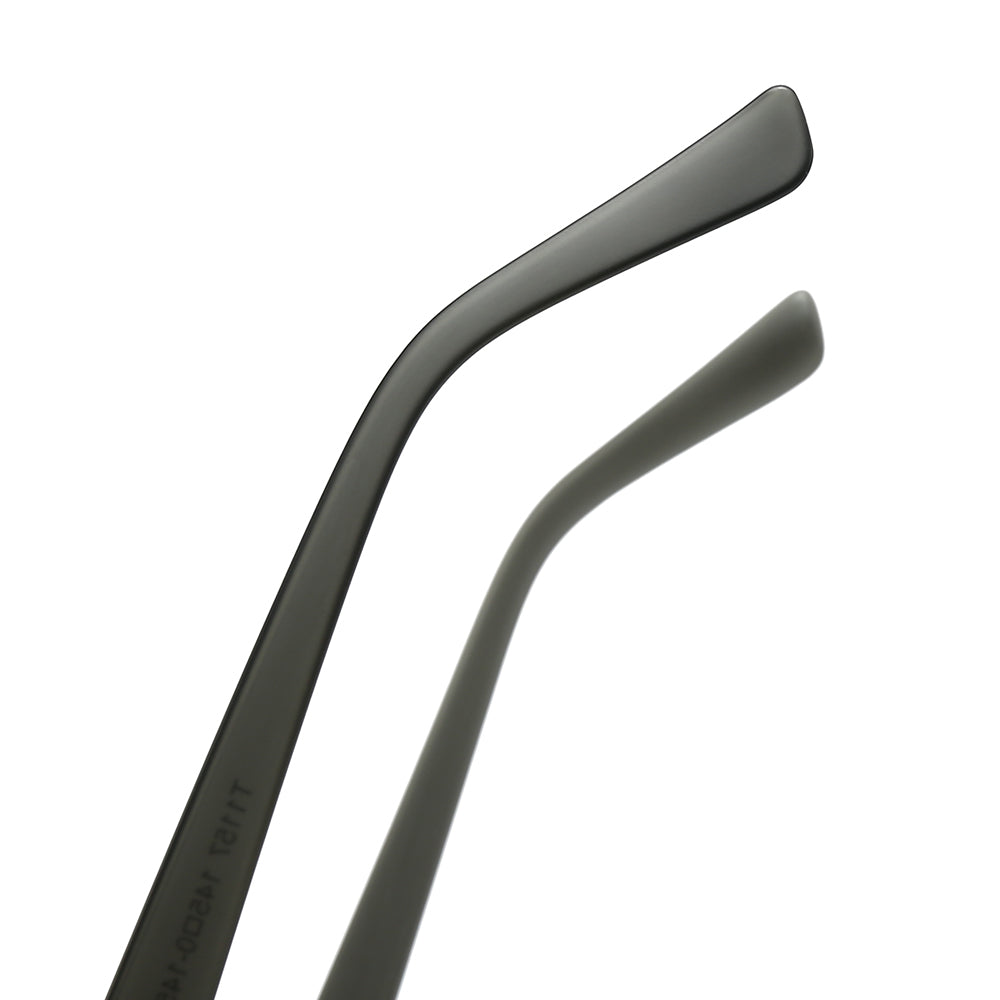 Dollger Black Rectangle Aviator Sunglasses for Unisex – product image 14